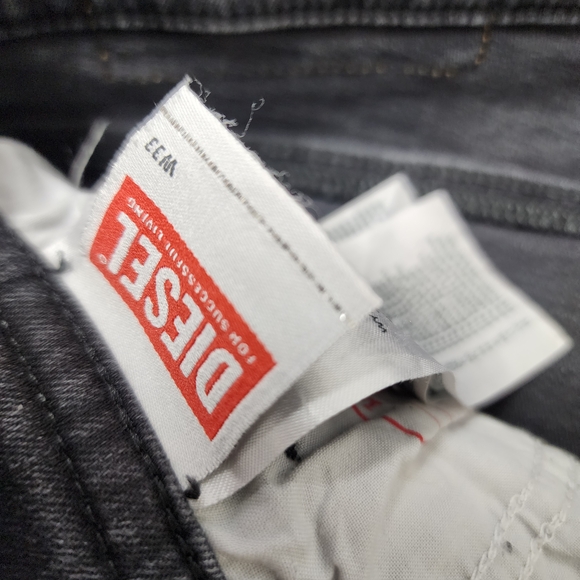 Diesel Mens 1979 Sleenker Black Washed Super Skinny High Rise Jeans - Picture 6 of 8